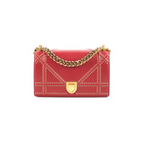 Christian Dior Diorama Burgundy Studded Crossbody Bag