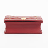 Christian Dior Diorama Burgundy Studded Crossbody Bag