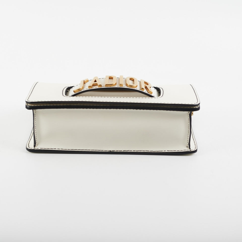 ITEM 27 - Christian Dior J'aDior White Flap Bag