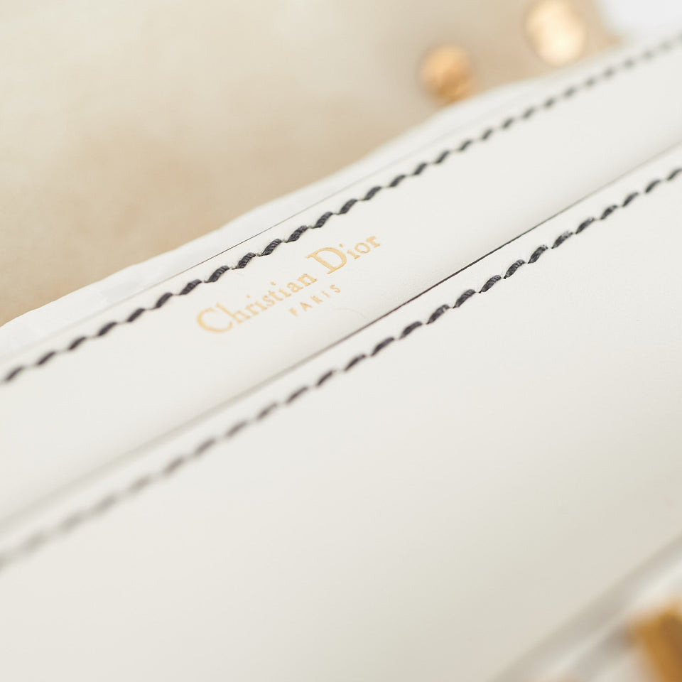 ITEM 27 - Christian Dior J'aDior White Flap Bag