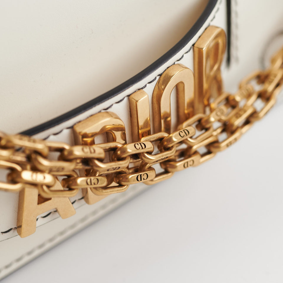 ITEM 27 - Christian Dior J'aDior White Flap Bag