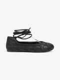 Christian Dior Poeme Ballet Flats Black Cotton EU 39 UK 6