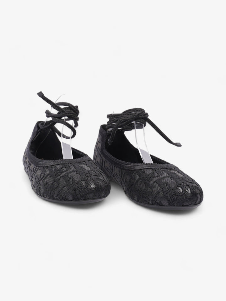 Christian Dior Poeme Ballet Flats Black Cotton EU 39 UK 6