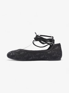 Christian Dior Poeme Ballet Flats Black Cotton EU 39 UK 6