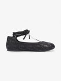 Christian Dior Poeme Ballet Flats Black Cotton EU 39 UK 6