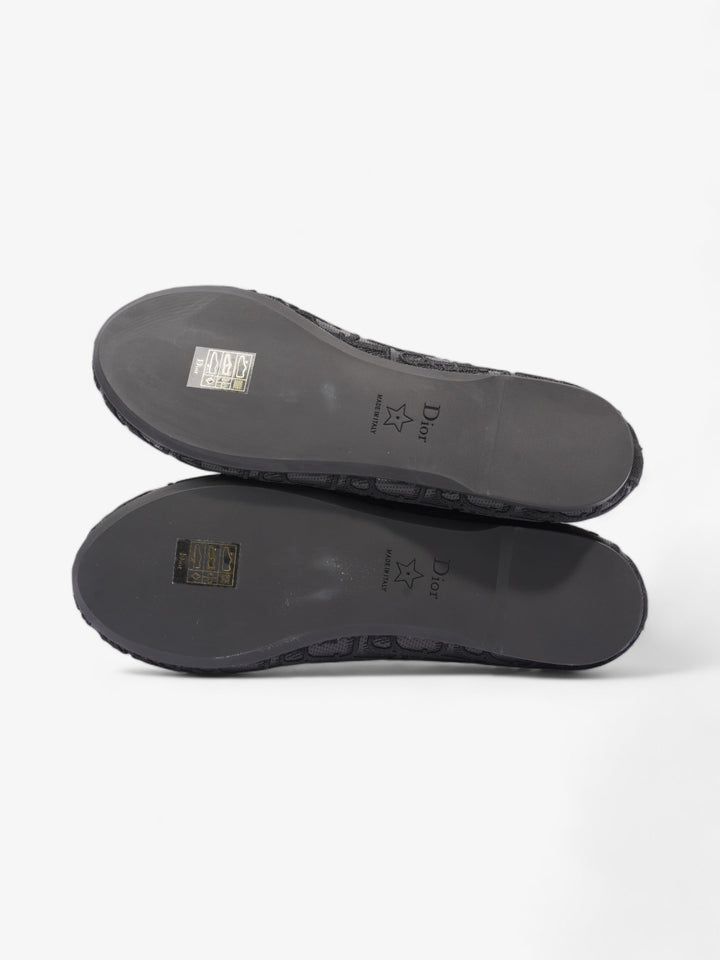 Christian Dior Poeme Ballet Flats Black Cotton EU 39 UK 6