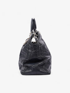Christian Dior Granville Bag Navy Blue Leather Medium