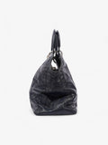 Christian Dior Granville Bag Navy Blue Leather Medium