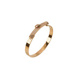 Hermes Collier De Chien Small Gold Diamond Bracelet