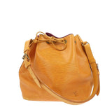 Louis Vuitton Noe Shoulder Bag in Yellow Leather