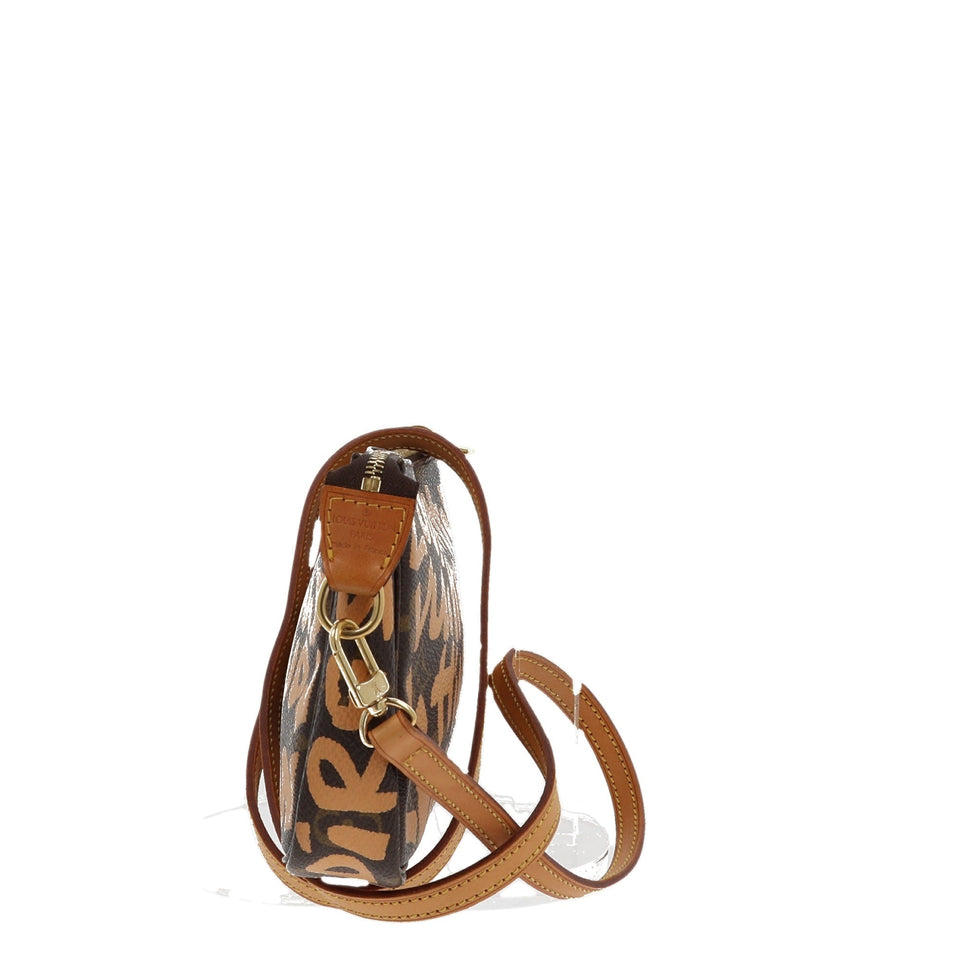 Louis Vuitton Limited Edition x Stephen Spro Graffiti Pochette Accessorie bag