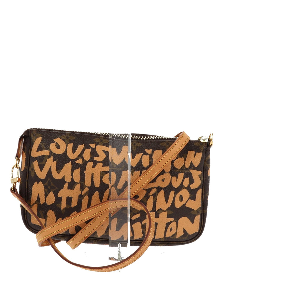Louis Vuitton Limited Edition x Stephen Spro Graffiti Pochette Accessorie bag
