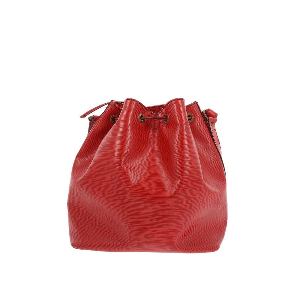 Louis Vuitton Noe Shoulder Bag in Red Leather
