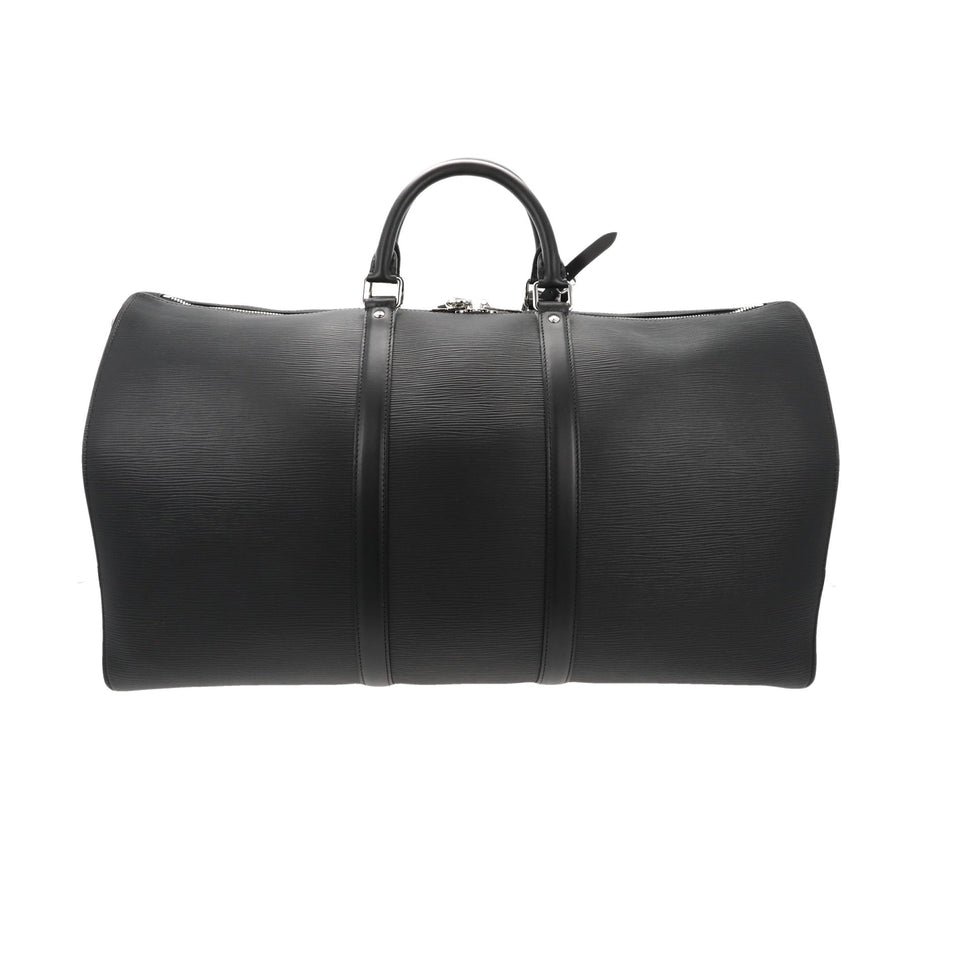 Louis Vuitton X SUPREME X Supreme Black Epi Keepall 55 Travel Bag