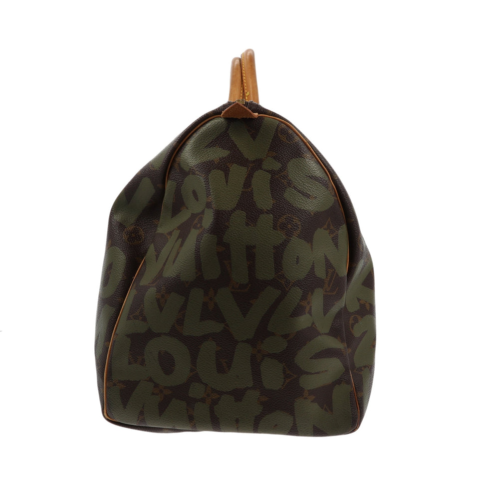 Louis Vuitton Limited Edition x Stephen Spro Graffiti Keepall 50 Travel Bag