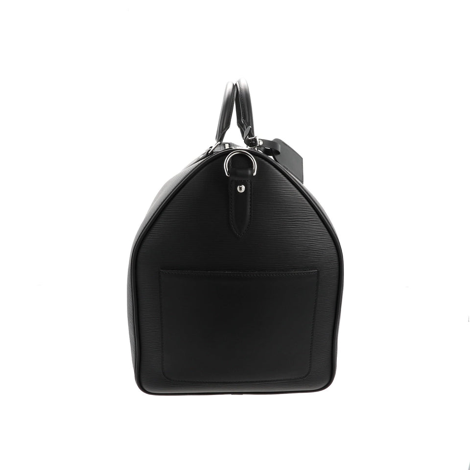 Louis Vuitton X SUPREME X Supreme Black Epi Keepall 55 Travel Bag