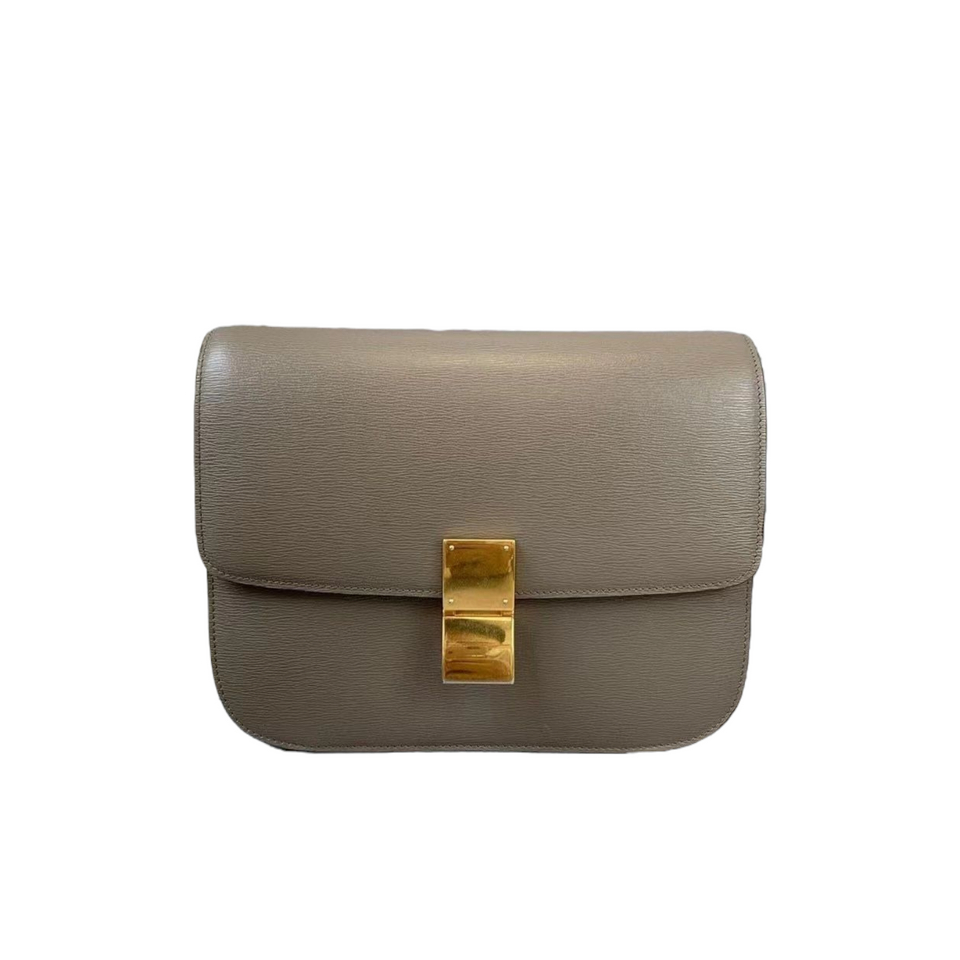 Medium Box Smooth Calfskin Grey GHW