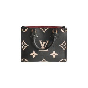 Louis Vuitton Onthego PM Black Monogram Empreinte Leather Tote