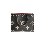 Louis Vuitton Onthego PM Black Monogram Empreinte Leather Tote