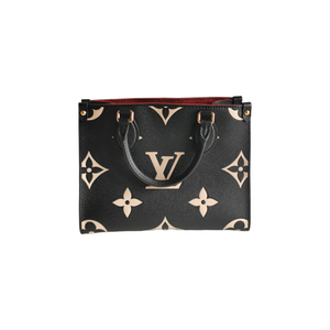 Louis Vuitton Onthego PM Black Monogram Empreinte Leather Tote