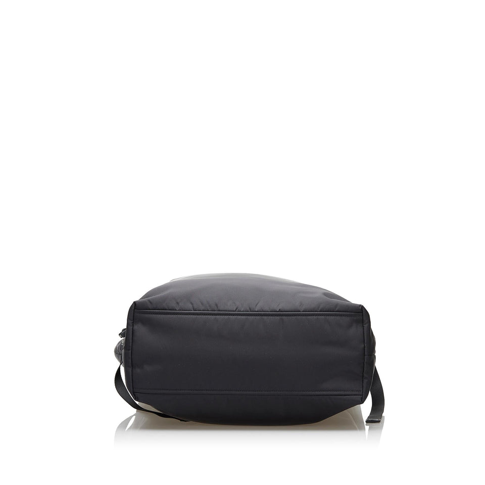 Prada Belted Logo Tessuto Tote (SHG-36567)