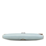 Prada Bicolor Saffiano Envelope Pushlock Clutch