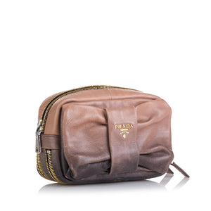 Prada Bow Leather Clutch (SHG-LZl6e5)