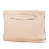 Prada Canvas Canapa Studded Vernice Clutch