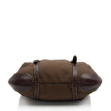 Prada Canapa Logo Belted Tote (SHF-zDMSqS)