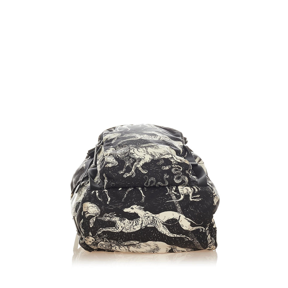 Prada Christophe Chemin Print Backpack (SHG-31913)