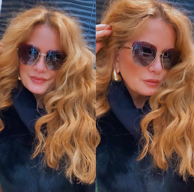 Prada CINEMA CAT EYE POLARIZED SUNGLASSES