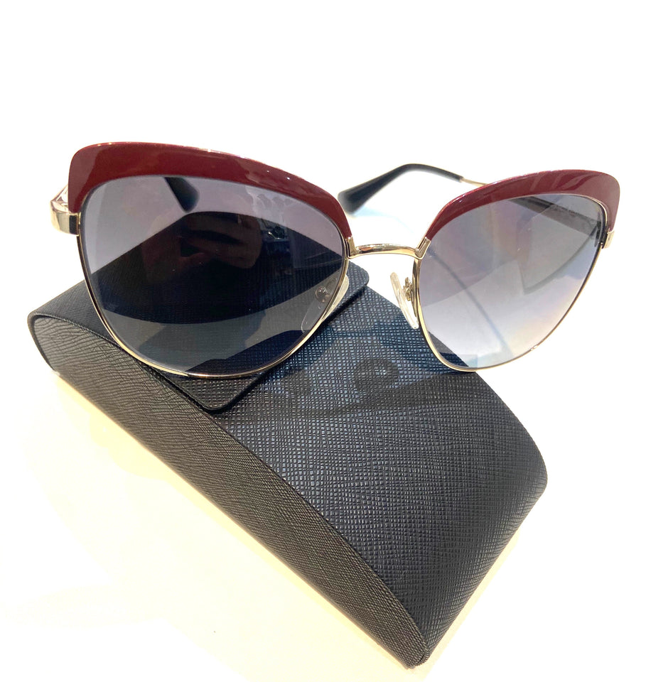 Prada CINEMA CAT EYE POLARIZED SUNGLASSES
