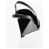 Prada LEATHER SLINGBACK GEOMETRIC WEDGE HEEL PUMPS