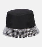 Prada LOGO PLAQUE EMBELLISHED BUCKET HAT