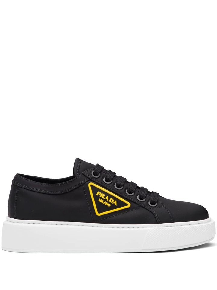 Prada NYLON GABARDINE WHEEL LOW TOP MEN'S SNEAKERS