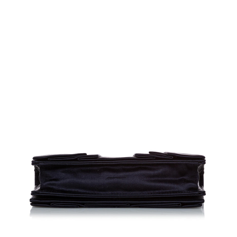 Prada Pleated Satin Clutch Bag (SHG-31019)