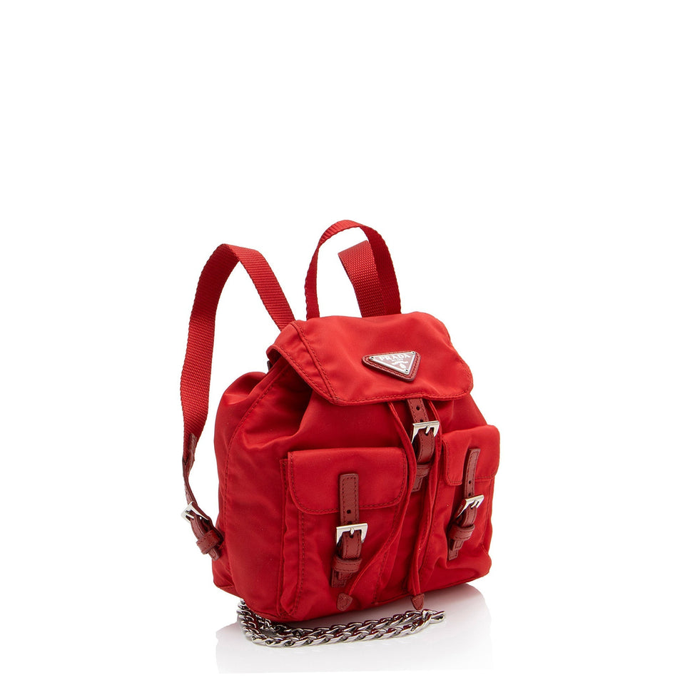 Prada Re-Nylon Double Pocket Mini Backpack (SHF-U7Psma)