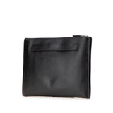 Prada Saffiano Double Zip Clutch