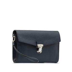Prada Saffiano Envelope Pushlock Clutch (SHG-iFz9ge)