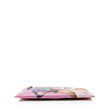 Prada Saffiano Rosso dis Butterfly Clutch