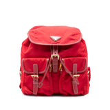 Prada Saffiano Trimmed Tessuto Backpack