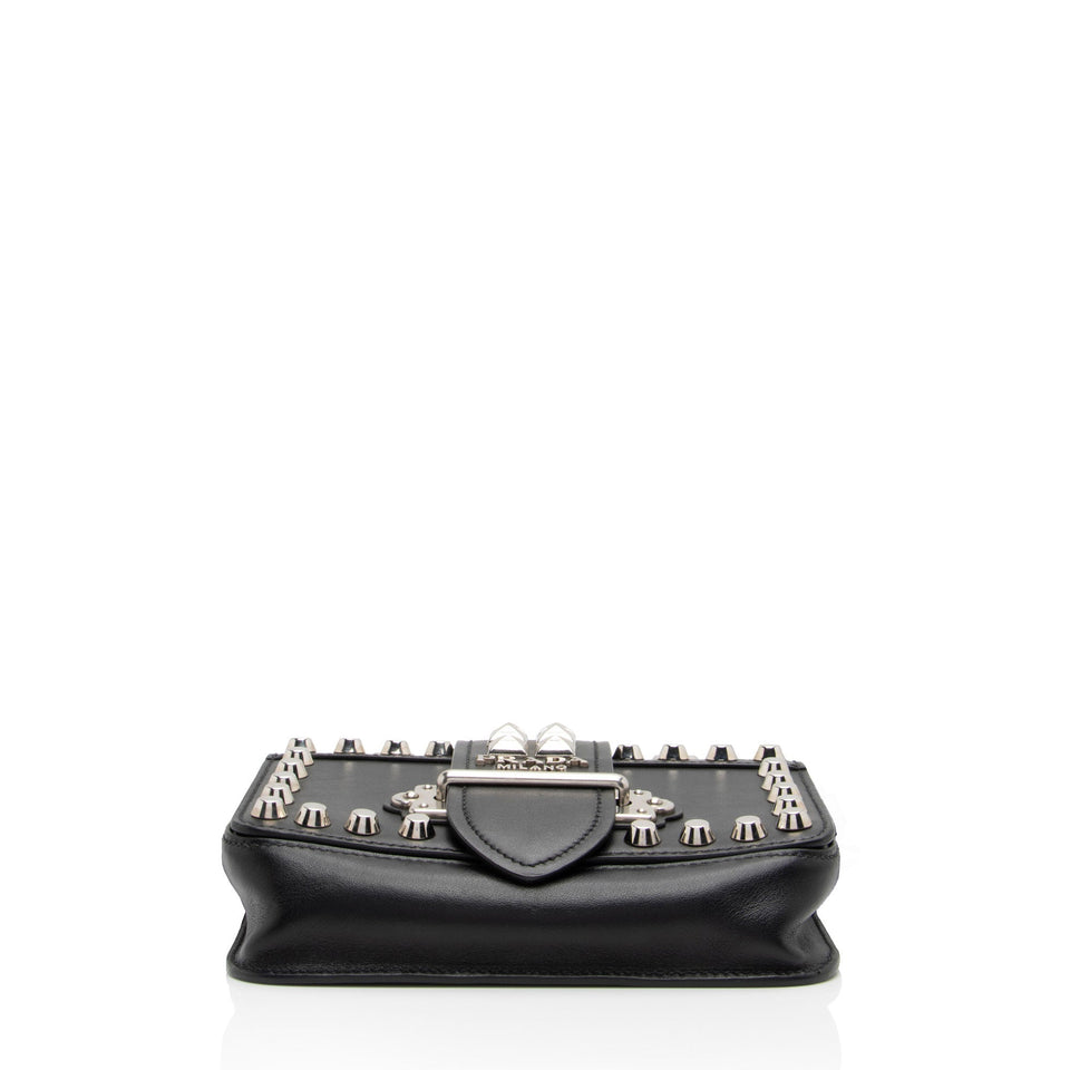 Prada Studded Saffiano Cahier Belt Bag (SHF-TSxdIG)