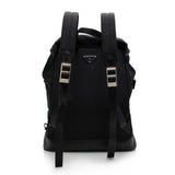 Prada Tessuto Double Pocket Drawstring Backpack (SHF-17072)