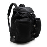 Prada Tessuto Double Pocket Drawstring Backpack (SHF-17072)