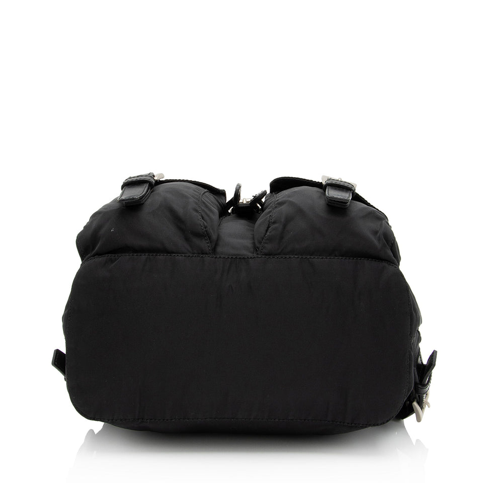 Prada Tessuto Double Pocket Medium Backpack (SHF-EHKQ1z)