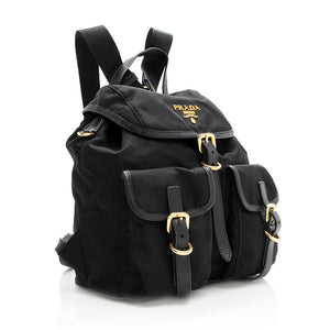 Prada Tessuto Double Pocket Small Backpack (SHF-19407)