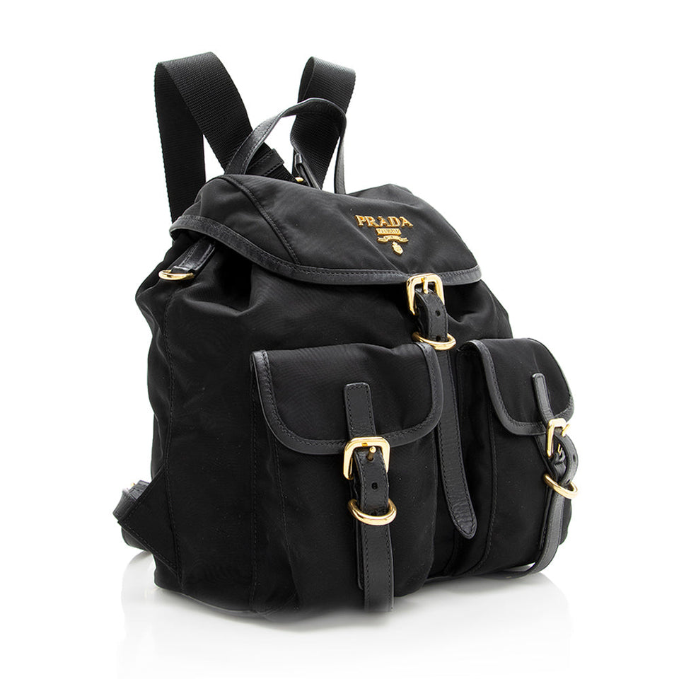 Prada Tessuto Double Pocket Small Backpack (SHF-19407)