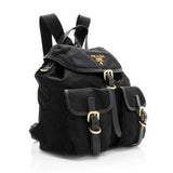 Prada Tessuto Double Pocket Small Backpack (SHF-19407)