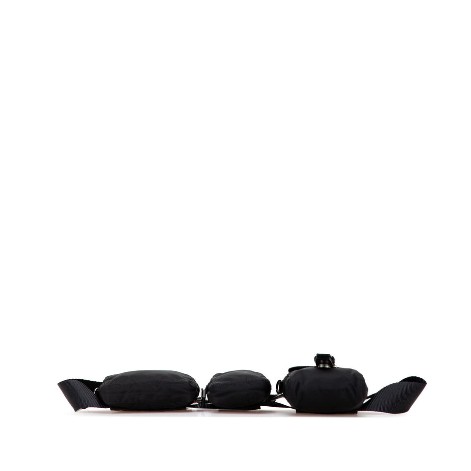Prada Tessuto Triple Pouch Belt Bag