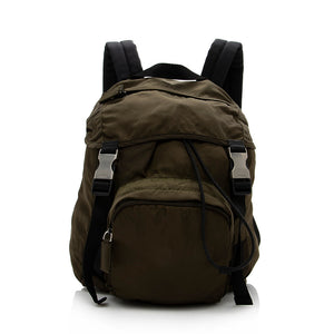 Prada Vintage Tessuto Buckle Small Backpack (SHF-14289)